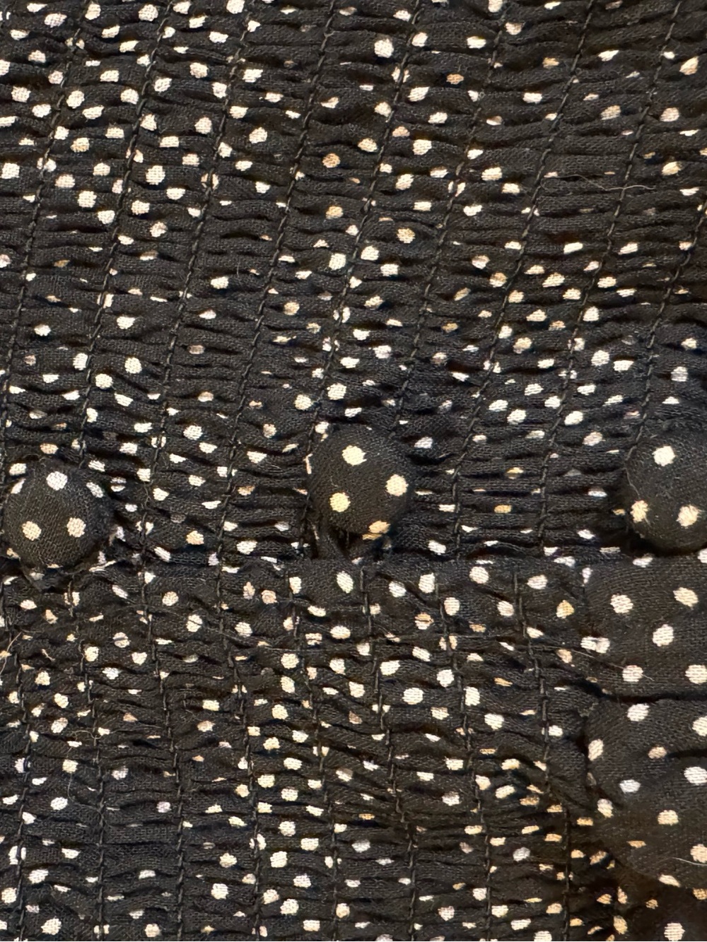 Francesacas Brinley Ruched Polka Dot Blouse new - Picture 4 of 11